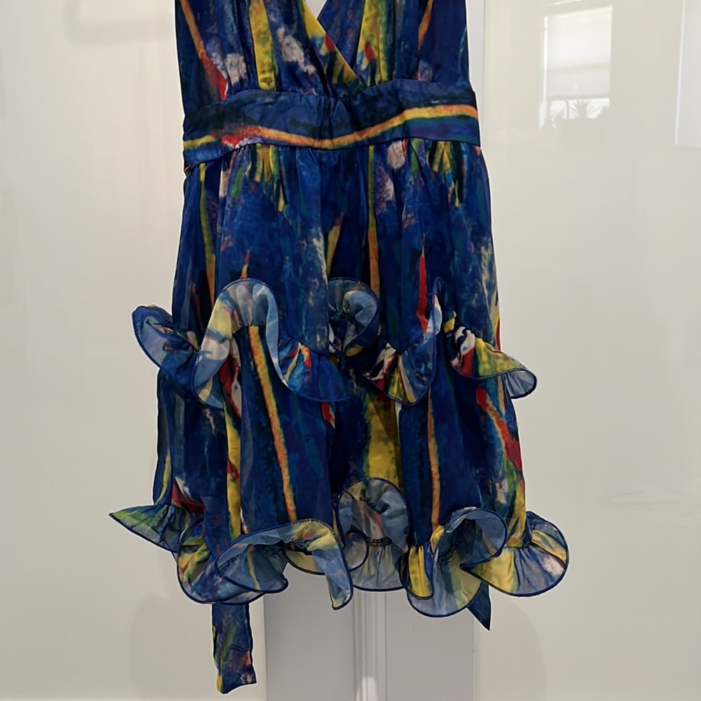 NWT Ruffle Mini Dress. Size S. - Picture 3 of 8